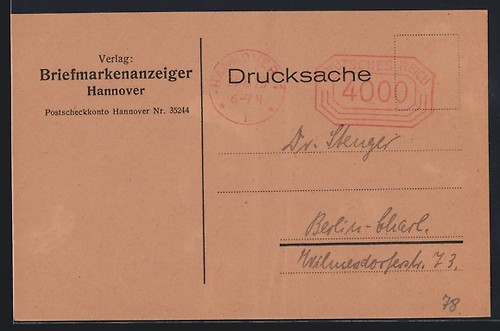 Ansichtskarte hannover - ansichtskarte,