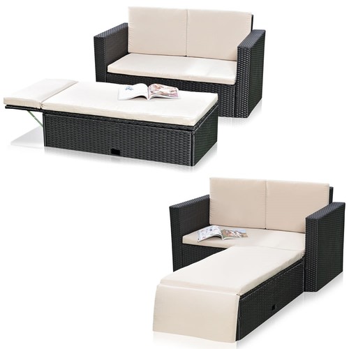 Gartensofa polyrattan - gartensofa,