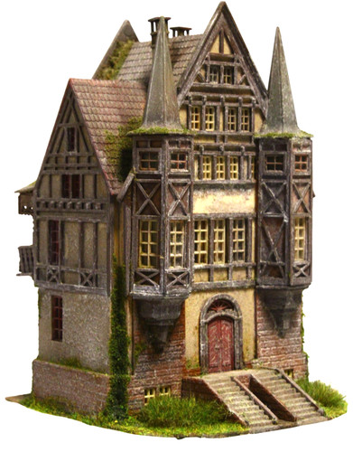 Diorama h0 fachwerkhaus - diorama, 1:87/h0