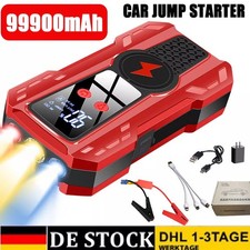 99900mAh Auto Starthilfe Jump Starter 12V KFZ Powerbank 1000A Ladegerät Booster