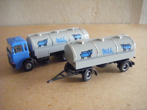 Herpa man milch - herpa, milch-hängerzug