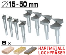 8 x Hartmetall Forstner Kunst