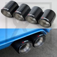 4 x BMW M2/M3/M4/M5 Akrapovic Kohlefaser Auspuffspitzen (F87/F80/F82/F83/F10)