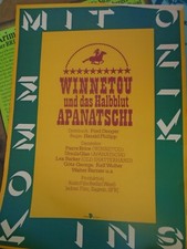 34976 Filmplakat movie poster A2 DDR WINNETOU UND DAS HALBBLUT APANATSCHI 1983