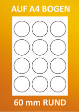 PREMIUM Etiketten 60 mm Rund