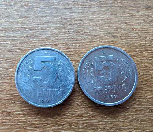 Ddr pfennig münzen 1989 - pfennig,