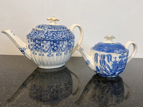 Spode blau weiß teekannen - weiß,