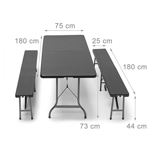 Sitzgarnitur klapptisch 2x - klapptisch, +