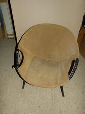 4 x VINTAGE BALLON COCTAIL CHAIR Leder rot 60 er/70 er Jahre Ledersessel Sessel