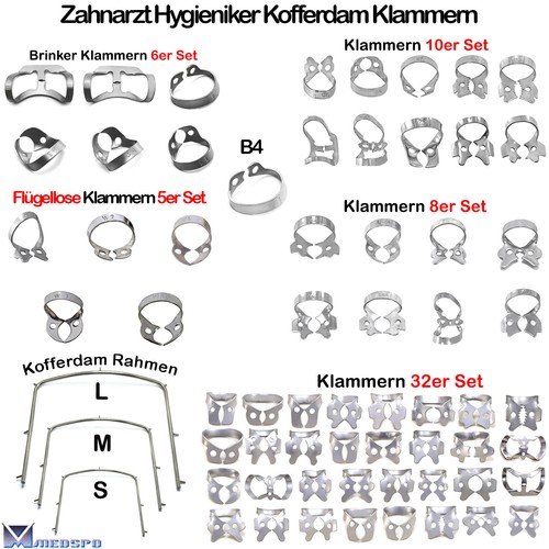 Kofferdam klammern universal - kofferdam,