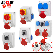 CEE Kombi Wandsteckdose 32A