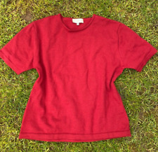 GIORGIO Kurzarmpullover Damen Gr. DE 42  Rot Casual-Look