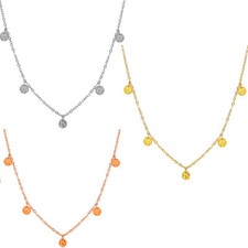 Damen kette mit plättchen - damen,