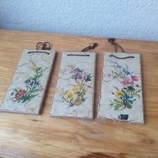 3 X Silberdistel Fayence