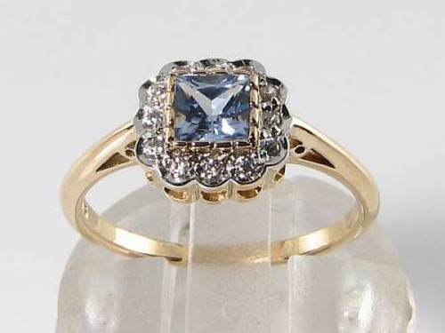 9ct gold ceylon - ceylon, saphir