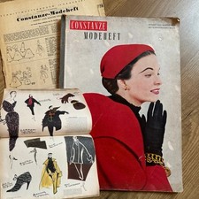 Constanze Modeheft Herbst/Winter 1953 + Schnittmuster Abendkleider Skimode