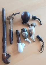 Sammlung von Pfeifen Teile,Pfeifenköpfe,usw.