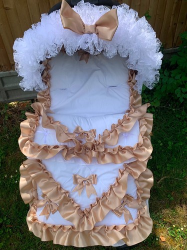 Weißer romany kinderwagen - weißer,