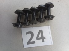 Wagenradsätze 11 mm DC-abnehmend spitzengelagert Metallachse 5 Stück (24G)