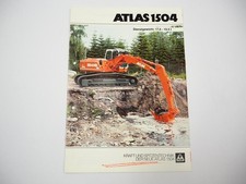 Atlas 1504 Raupenbagger Prospekt mit technischen Daten 1997