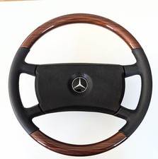 Lenkrad HOLZ WOOD  ZEBRANO Leder für Mercedes W123 R107  1981 - 1985