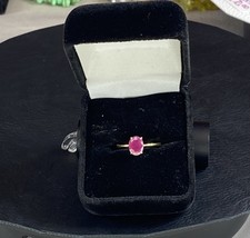 Dianty Rubin Ring in 925 SS