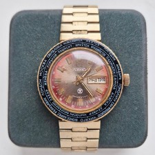 Raketa World Time Cities Herren Armbanduhr Soviet Vintage Rocket Watch rot