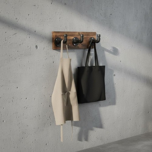 Rustikale holzgarderobe mit - mit, 3