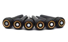 Bridge Pins, Brückenstöcker, Steg-Pins aus Ebenholz mit Pariser Auge, ebony pins