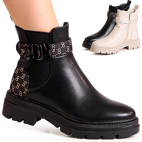 Damen plateau stiefeletten - damen,