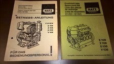 Hatz Diesel Ersatzteilliste und Betriebsanleitung