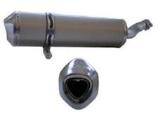 Quad / ATV LQ Racing Edelstahl Auspuff (Endtopf E-geprüft) f. Dinli 450 OVAL SSS