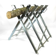 B-Ware Sägebock klappbar Brennholz Sägehilfe Motorsäge Holz-Schneidebock Metall 