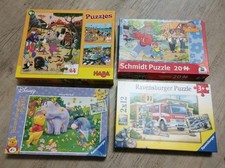 4er Set Puzzle 3-4 Jahre Ravensburger, Schmidt, Haba (8 Puzzle insgesamt)