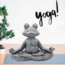 Meditations Frosch Skulptur