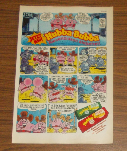 Seltene werbung hubba bubba - seltene,