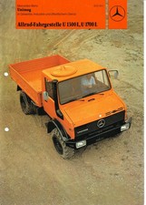 UNIMOG  "Allrad-Fahrgestelle U 1300L U 1700L- Prospekt 09.77