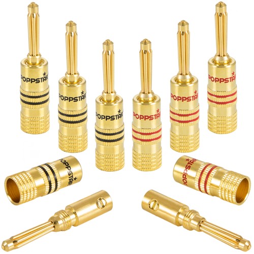 Poppstar bananenstecker - poppstar, 8x