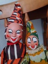 DDR Puppen 2 Clowns mit Gummi