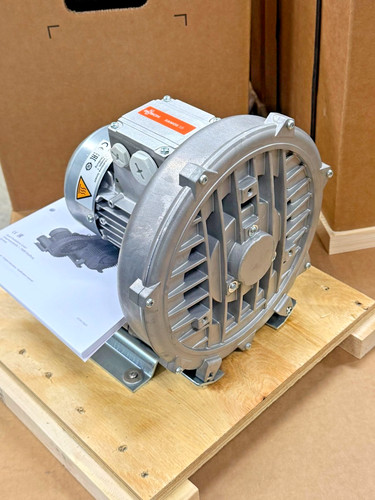 Busch side channel blower - side,