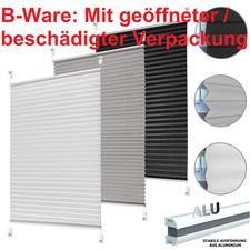 B-WARE Plissee Faltrollo Jalousie Klemmfix ohne Bohren Alu Profil blickdicht Rol