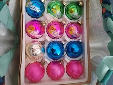 12 Herrliche Weihnachtskugeln Aus Lauscha Bunt