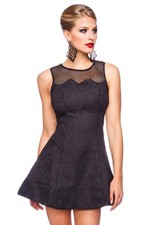 13516 Damen Kleid Schwarz