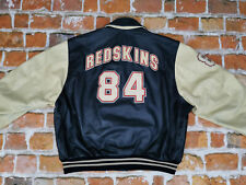 *REDSKINS VINTAGE LEDERJACKE*VARSITY 84*BEIGE NAVY BLAU*CASUAL*GR: XL*TIP TOP