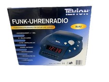 Tevion Radiowecker Uhrenradio mit 2 Weckzeiten Blau
