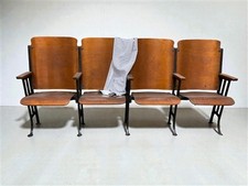 4 Vintage Wood Folding Theater