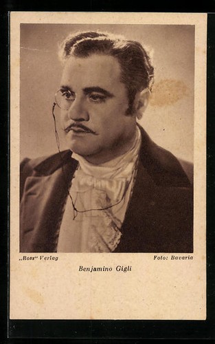 Opernsänger benjamino gigli - opernsänger,