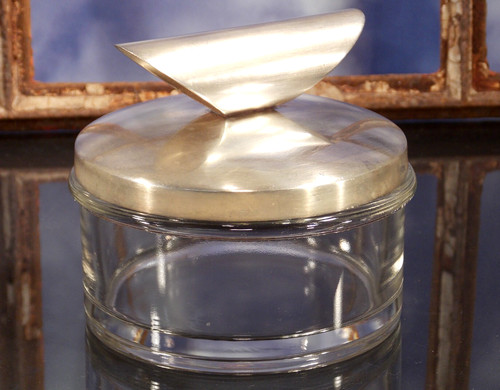 Antik deckel dose - antik, glas