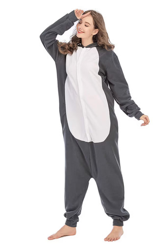 Onesie overall mit tiermotiven - onesie-overall,