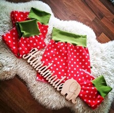 ❤️ neu Handmade Cord ROCK Mädchen 98 104 Rot Punkte